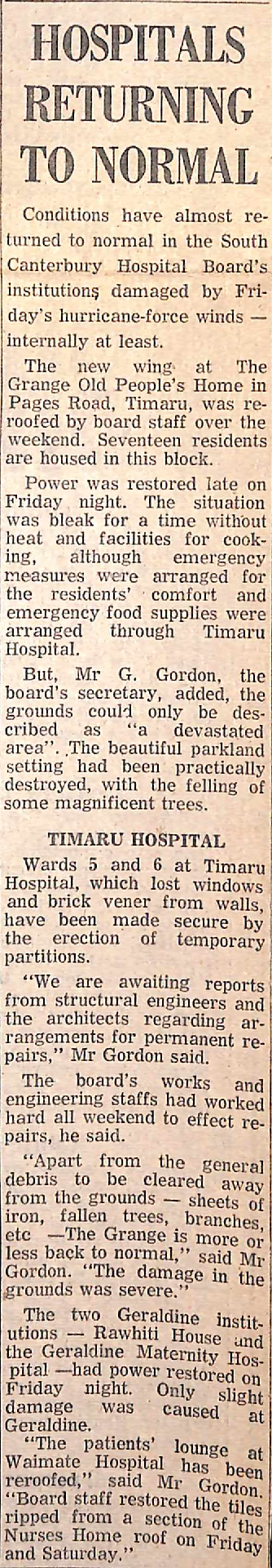 Hospitals returning to normal