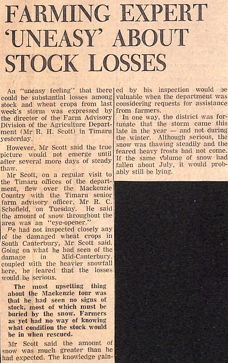 Farming Expert 'Uneasy' About Stock Losses