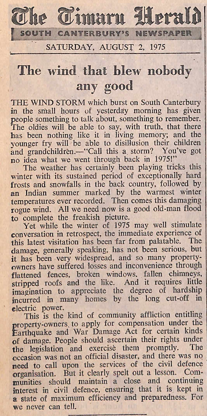 Editorial: The wind that blew nobody any good