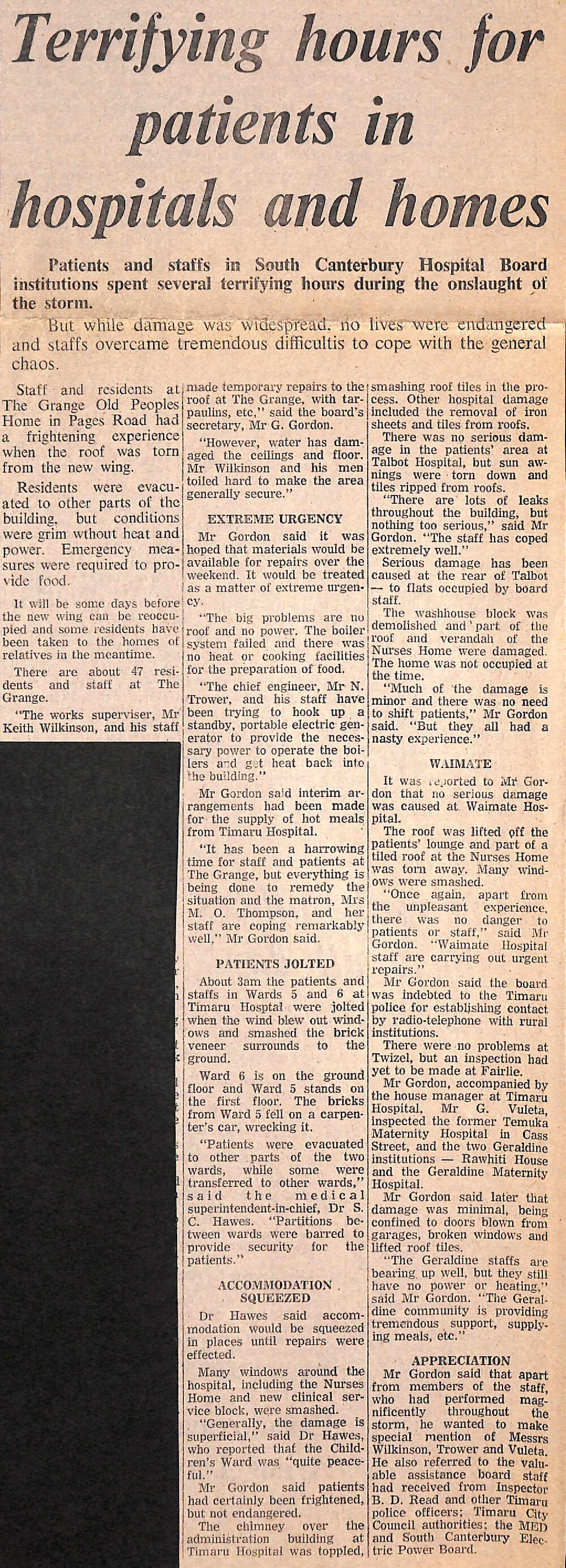 Terrifying hours for patients in hospitals and homes