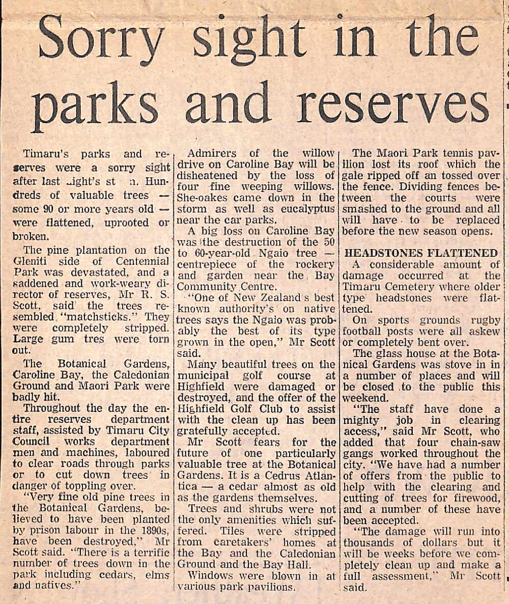 Sorry sight in the parks and reserves