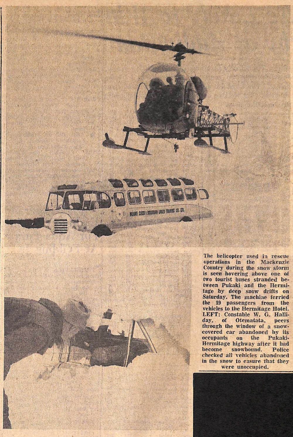 Helicopter Rescues Snowbound Tourists: Cold and Hungry Ordeal in Bus