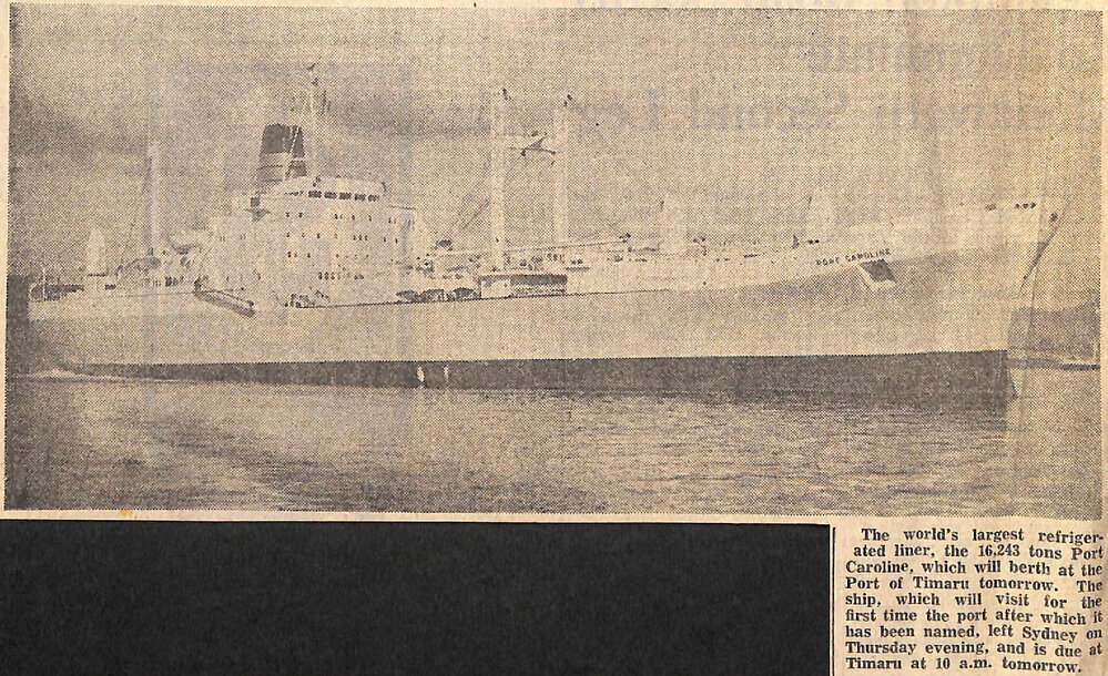 Port Caroline the Largest Refrigerated Ship in World 