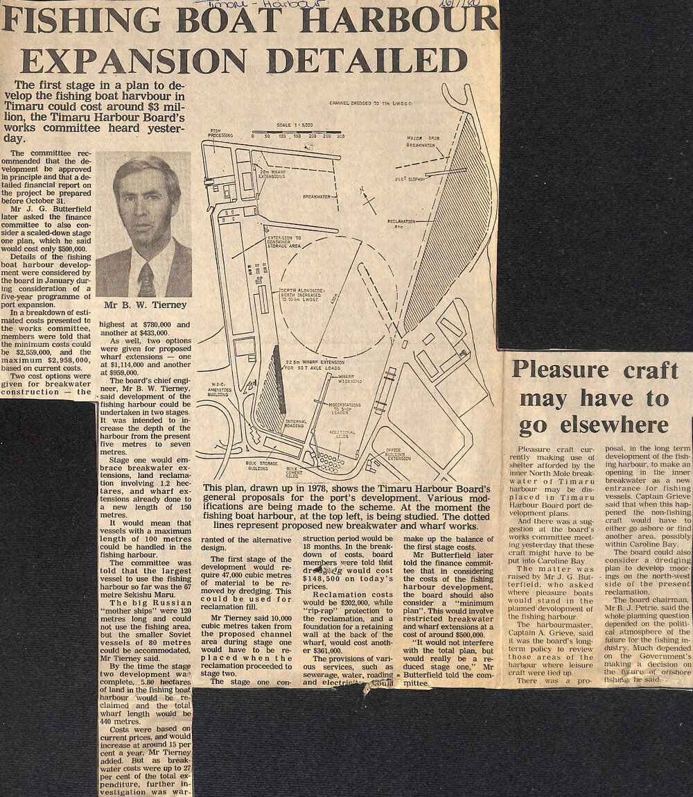 Fishing boat harbour expansion detailed / Pleasure craft may have to go elsewhere