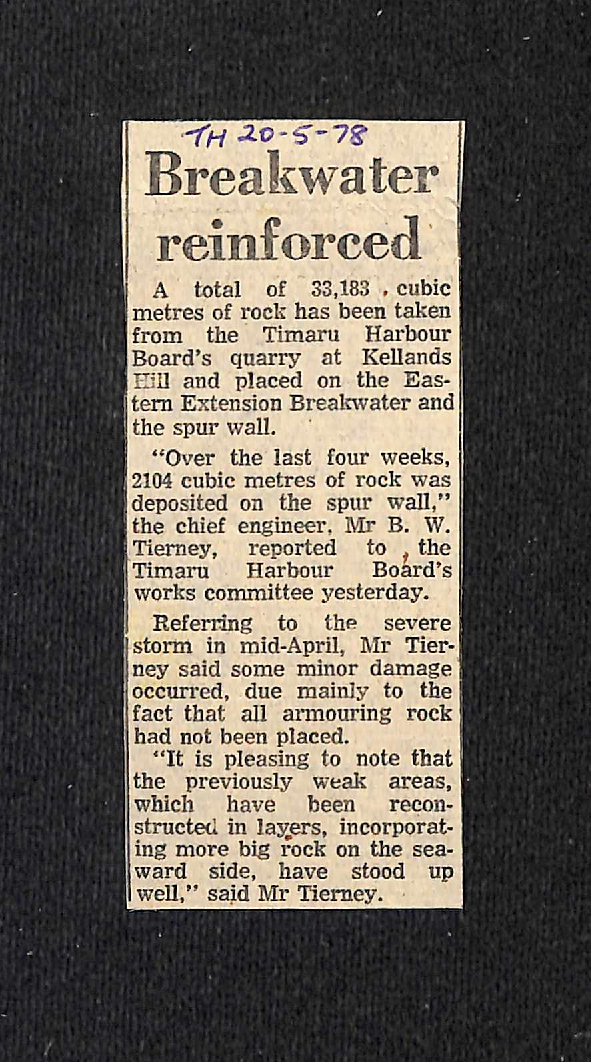 Breakwater reinforced