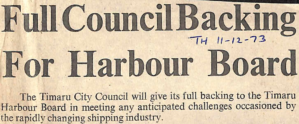 Full Council Backing For Harbour Board / 'Support for Harbour Board Traditional'