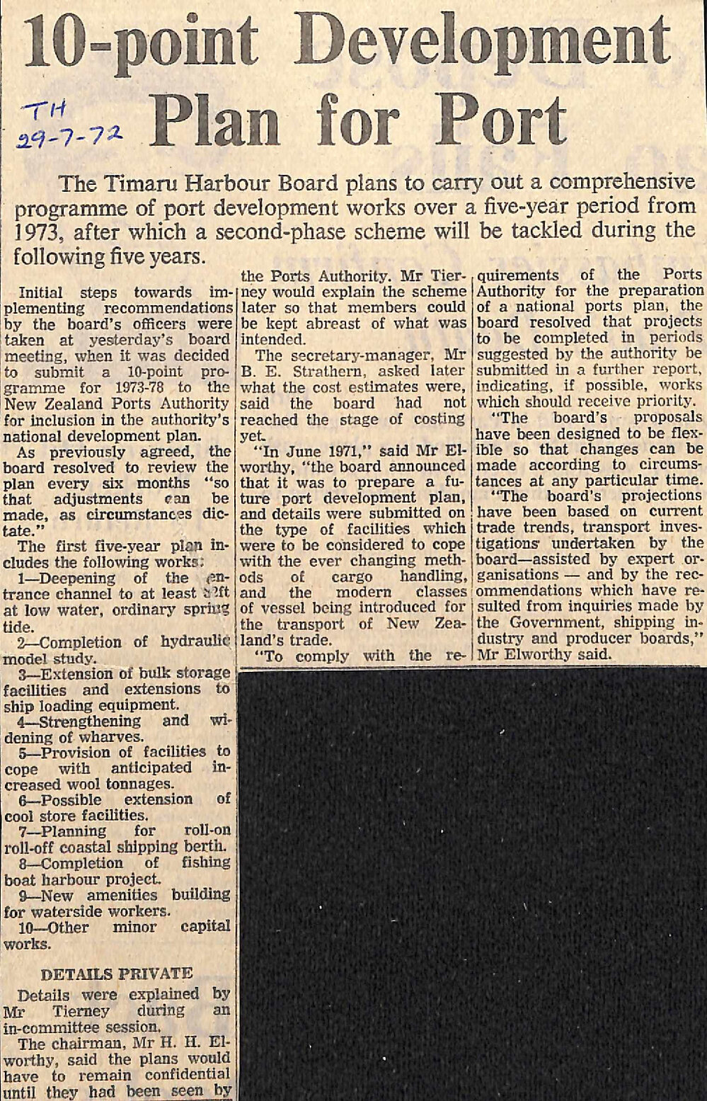 10-point Development Plan for Port