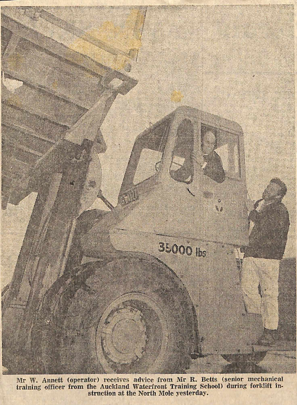 Container handling instruction for Scandinavian vessels