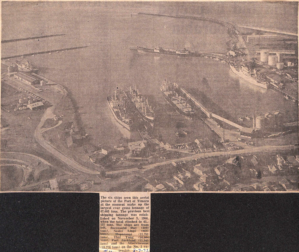 Port of Timaru largest ever gross tonnage