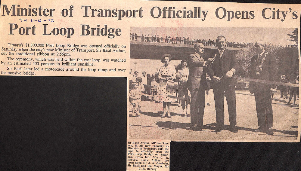 Minister of Transport Officially Opens City's Port Loop Bridge / Officially Named