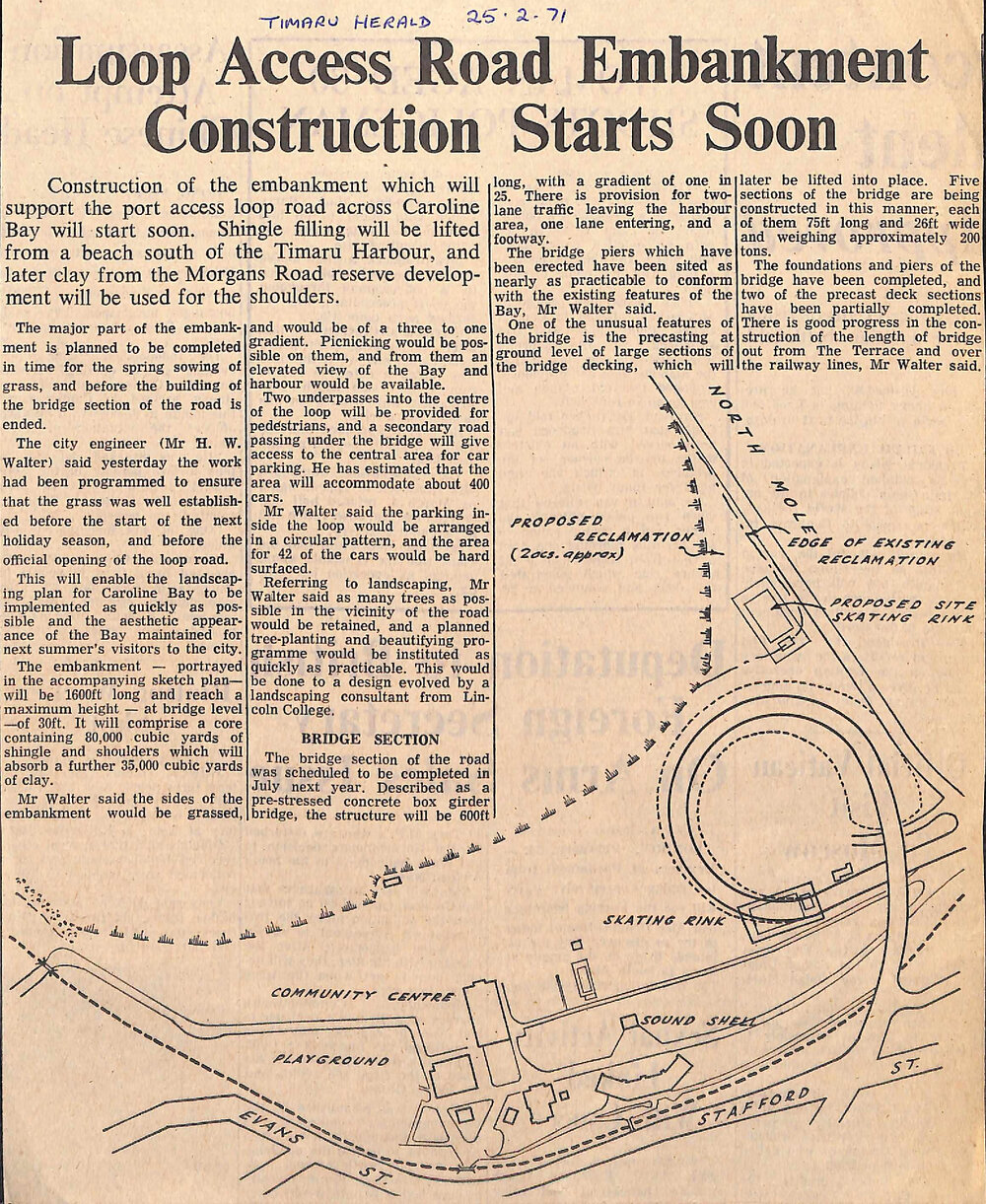 Loop Access Road Embankment Construction Starts Soon