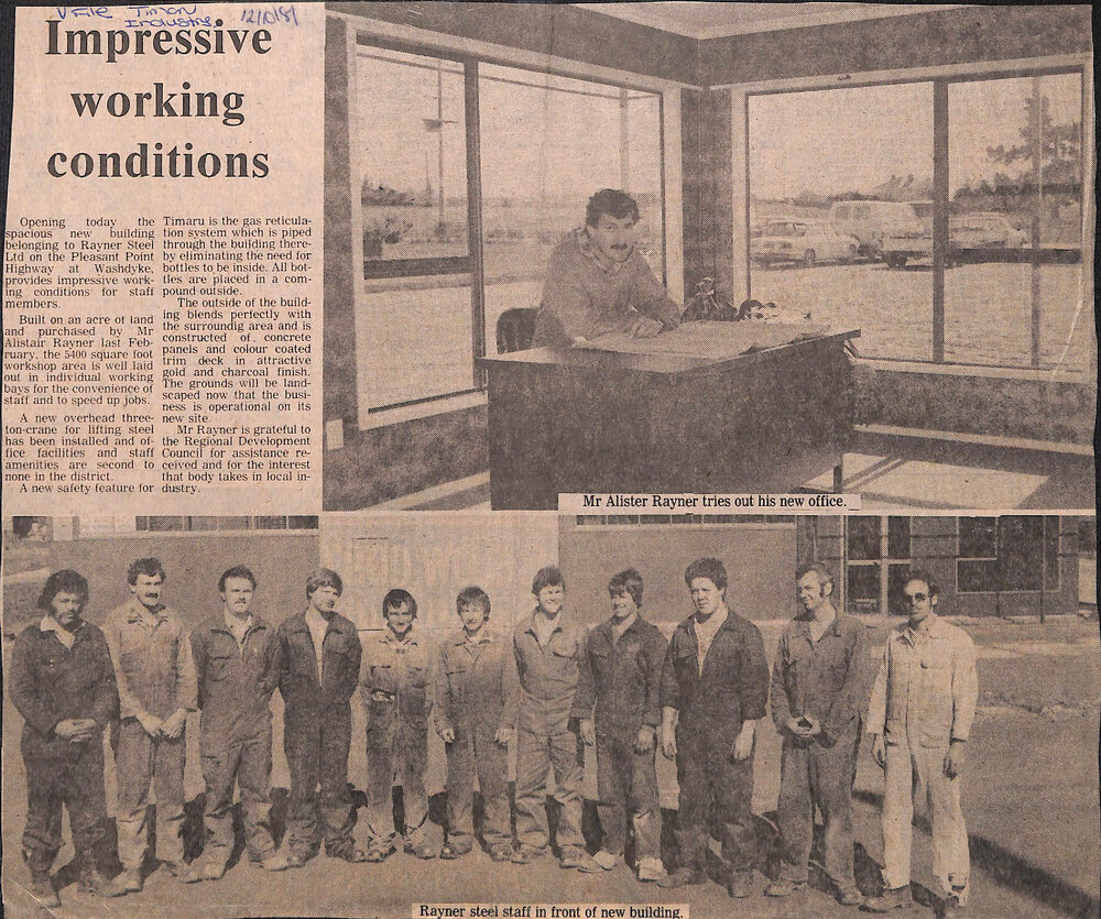 Impressive working conditions