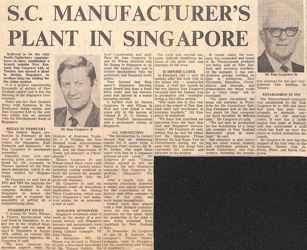SC Manufacturer's Plant In Singapore