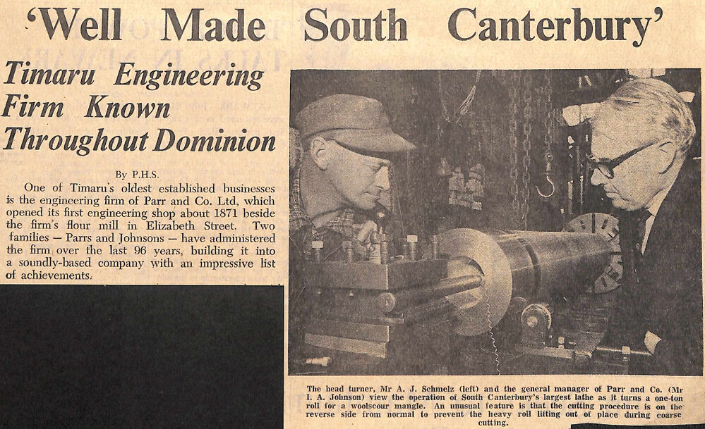  'Well Made South Canterbury': Timaru Engineering Firm Known Throughout Dominion