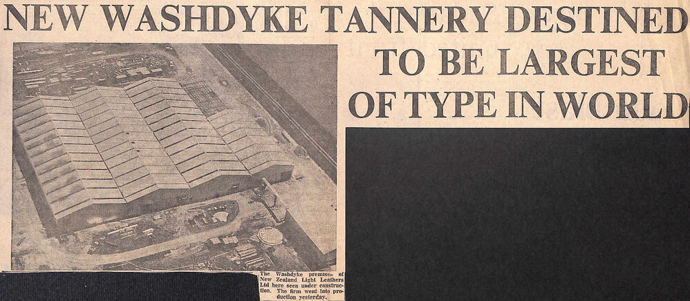 New Washdyke tannery destined to be largest of type in world