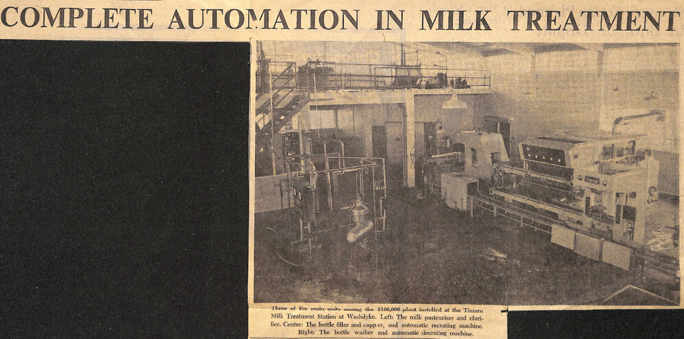 Complete Automation In Milk Treatment / Agriculture Minister To Open NZ's Most Modern Plant