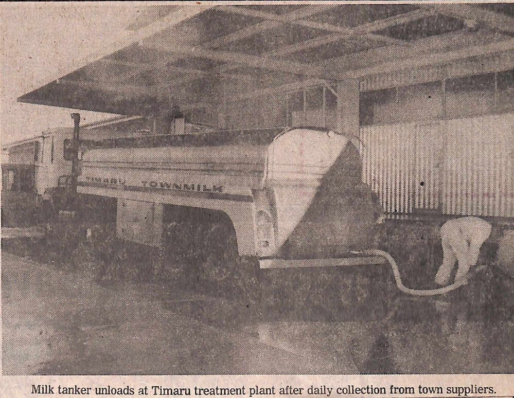 Milk tanker unloads at Timaru treatment plant