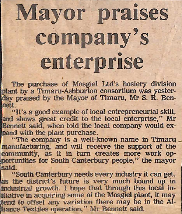 Mayor praises company's enterprise