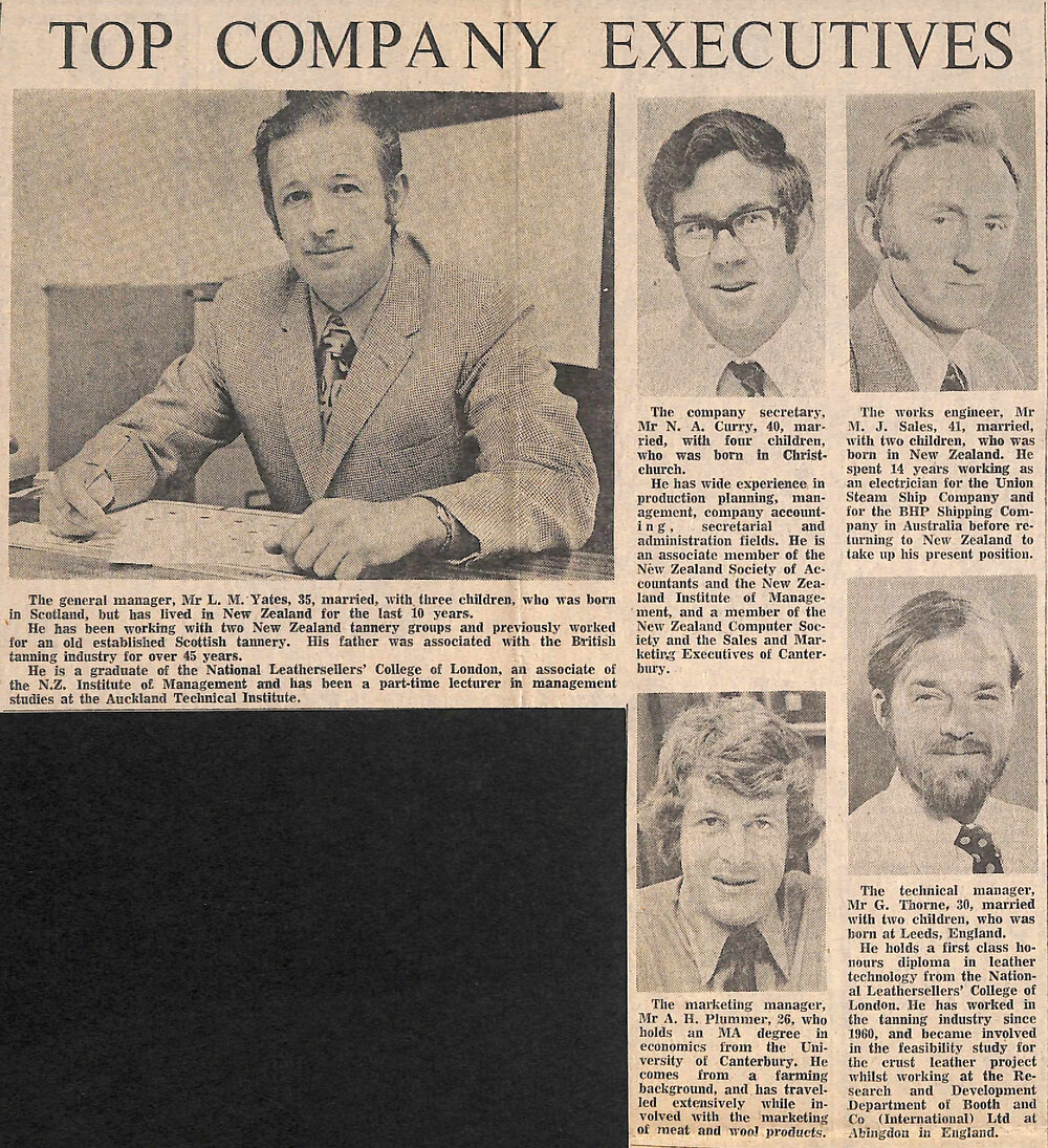 NZ Light Leathers Ltd: Top Company Executives