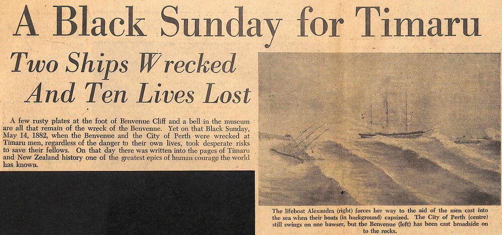 A Black Sunday for Timaru: Two Ships Wrecked And Ten Lives Lost