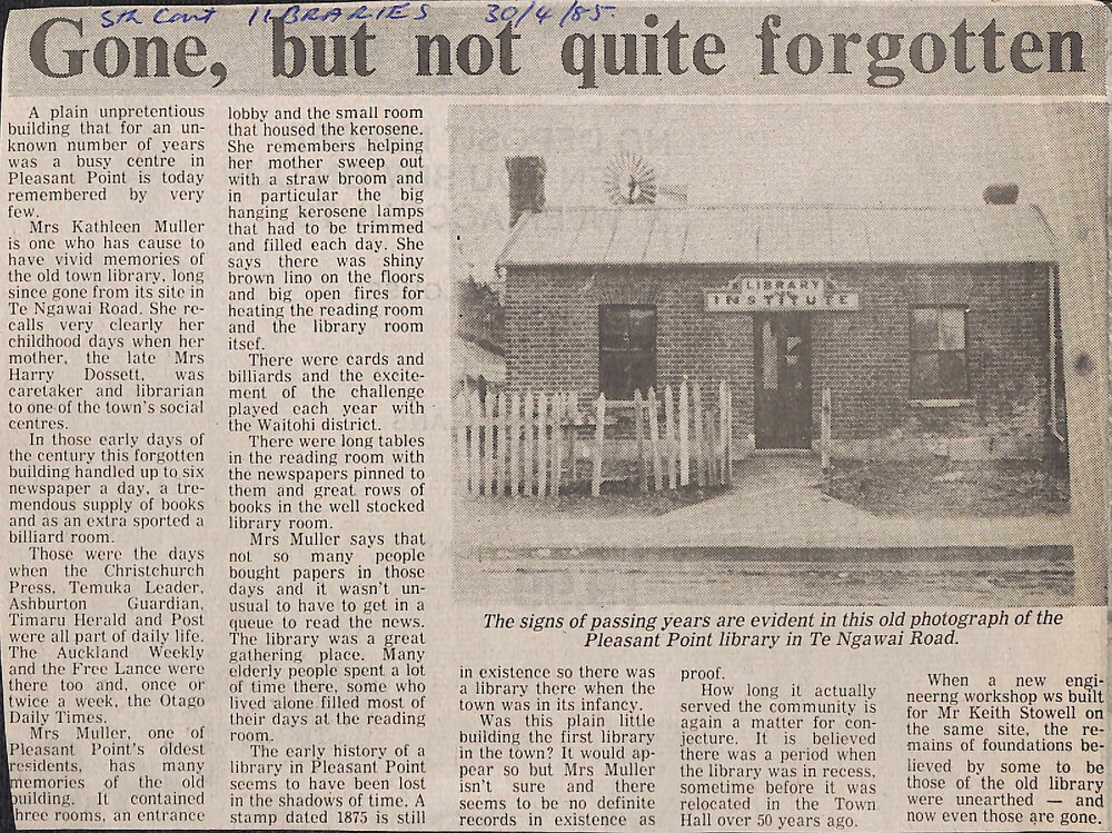 Gone, but not quite forgotten