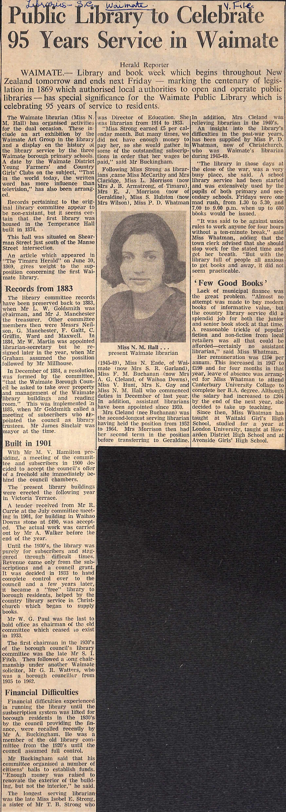 Public Library to Celebrate 95 Years Service in Waimate