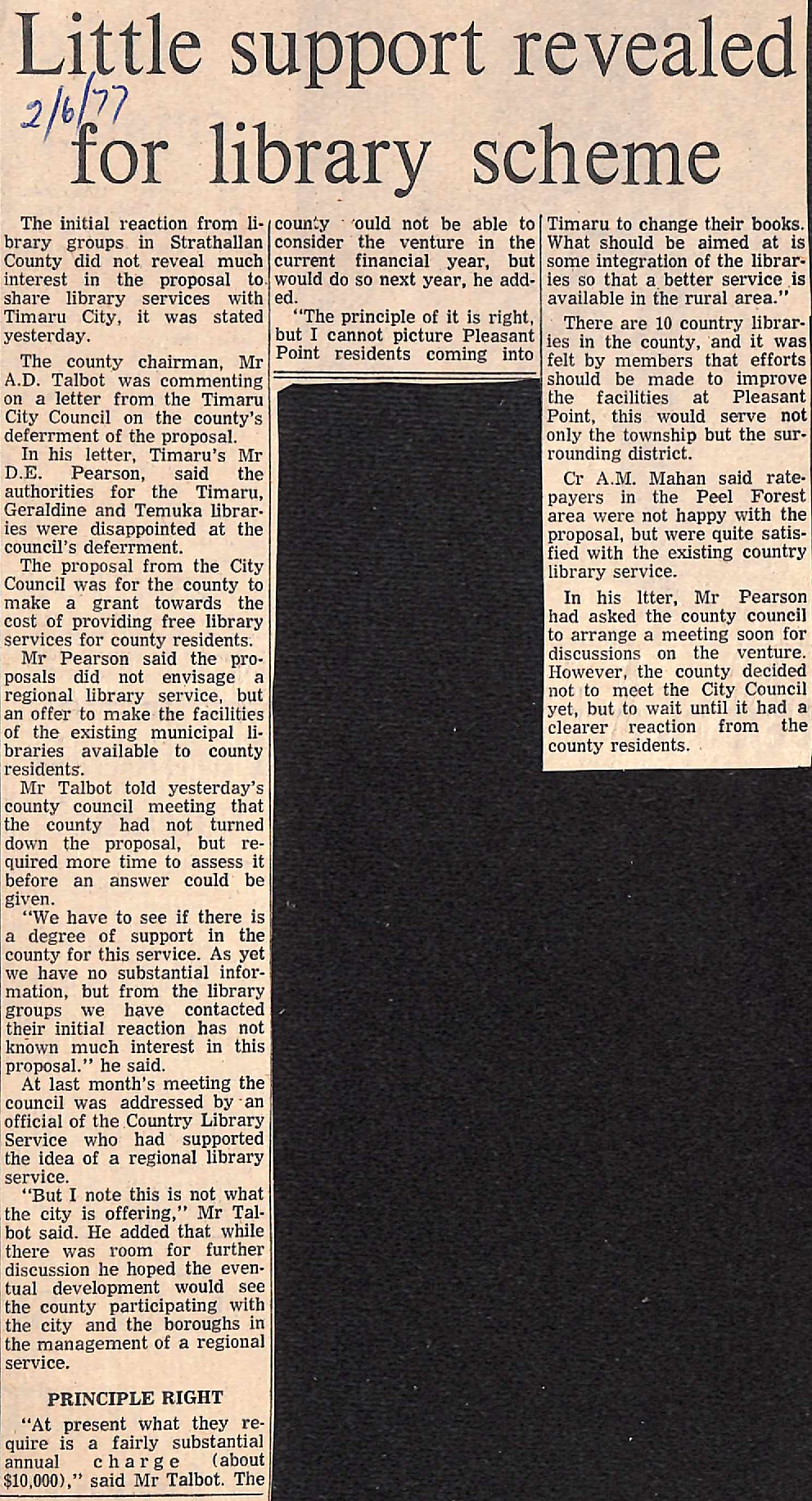 Little support revealed for library scheme