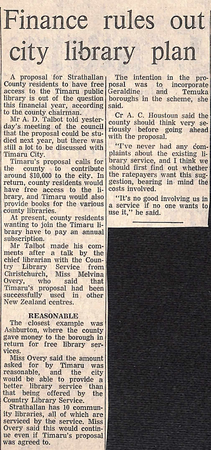 Finance rules out city library plan