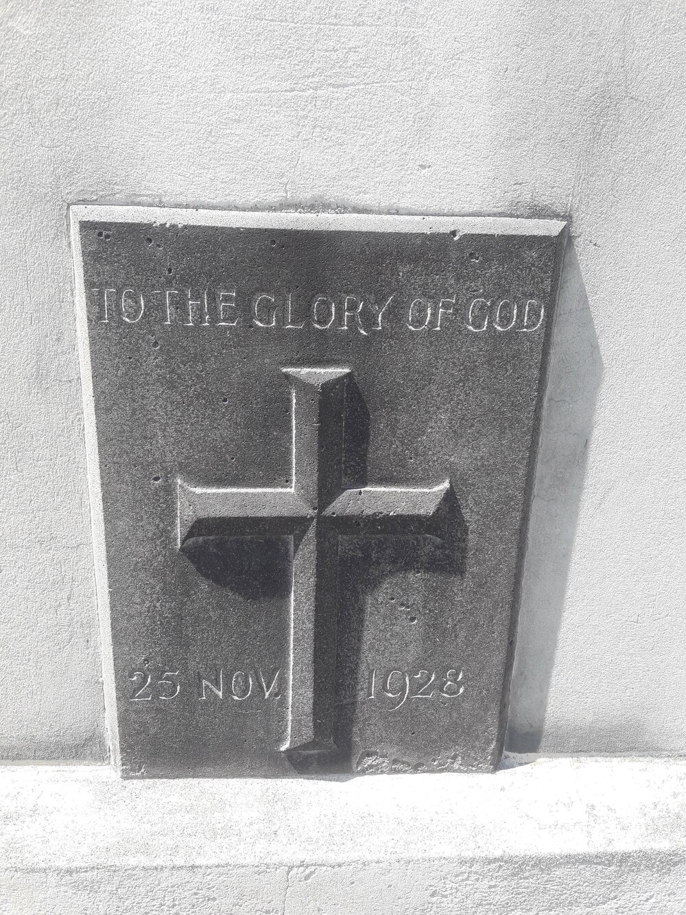 St Mary's Church Hall foundation stone 