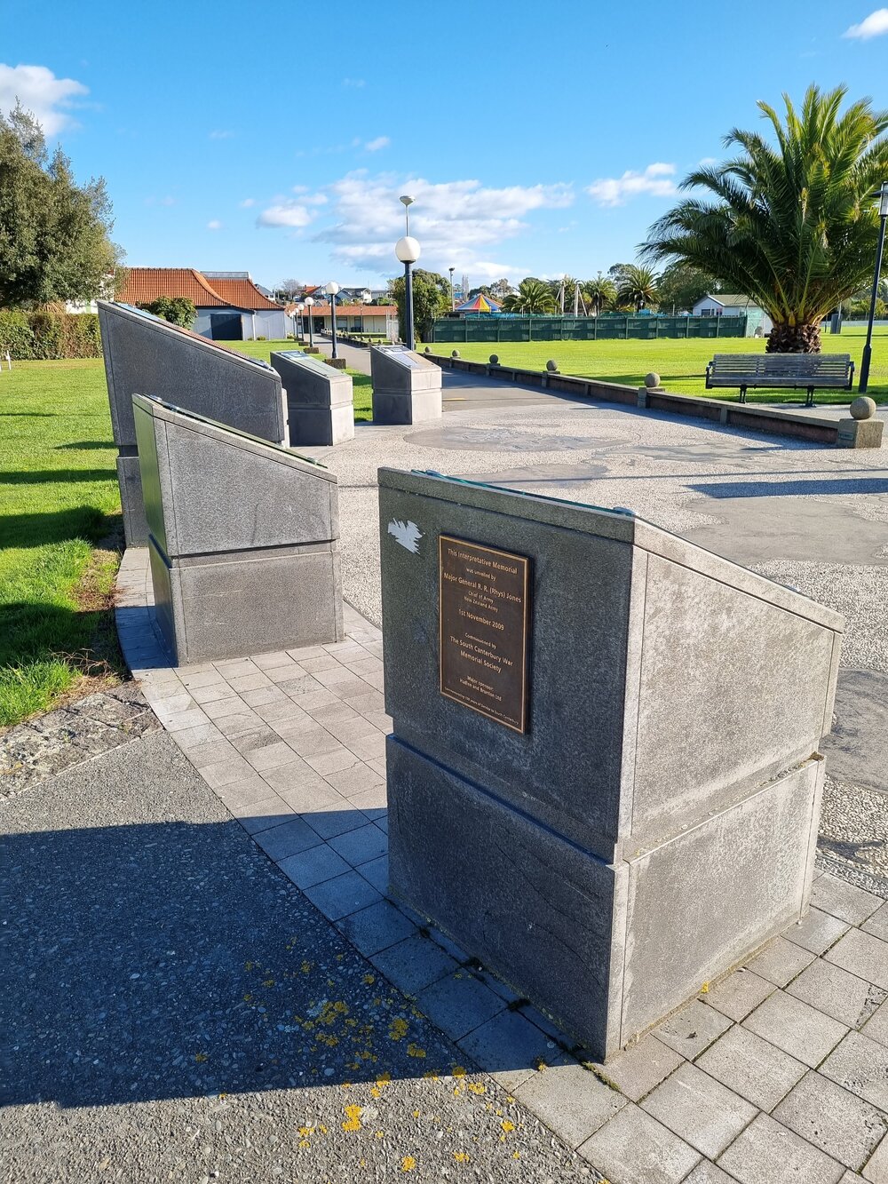 Caroline Bay interpretive memorial plaque