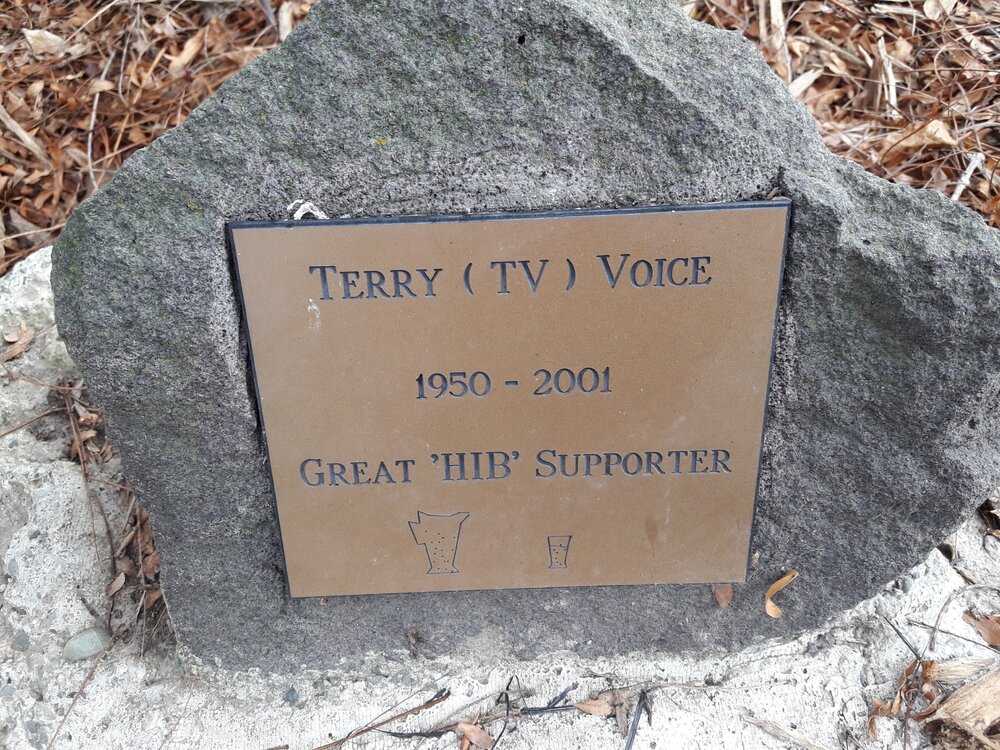 Terry Voice memorial plaque