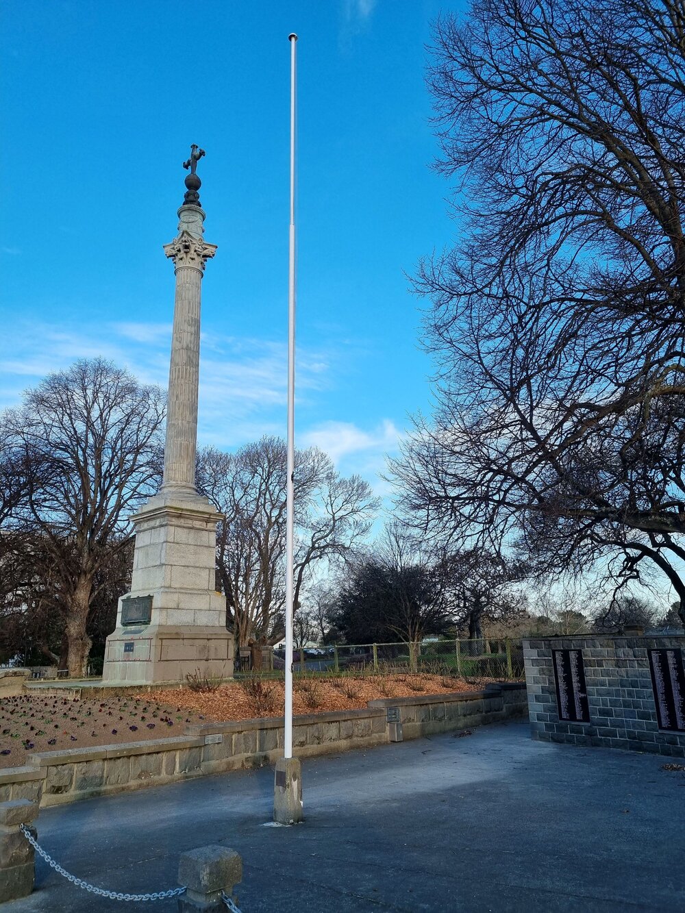 Timaru War Memorial flag pole