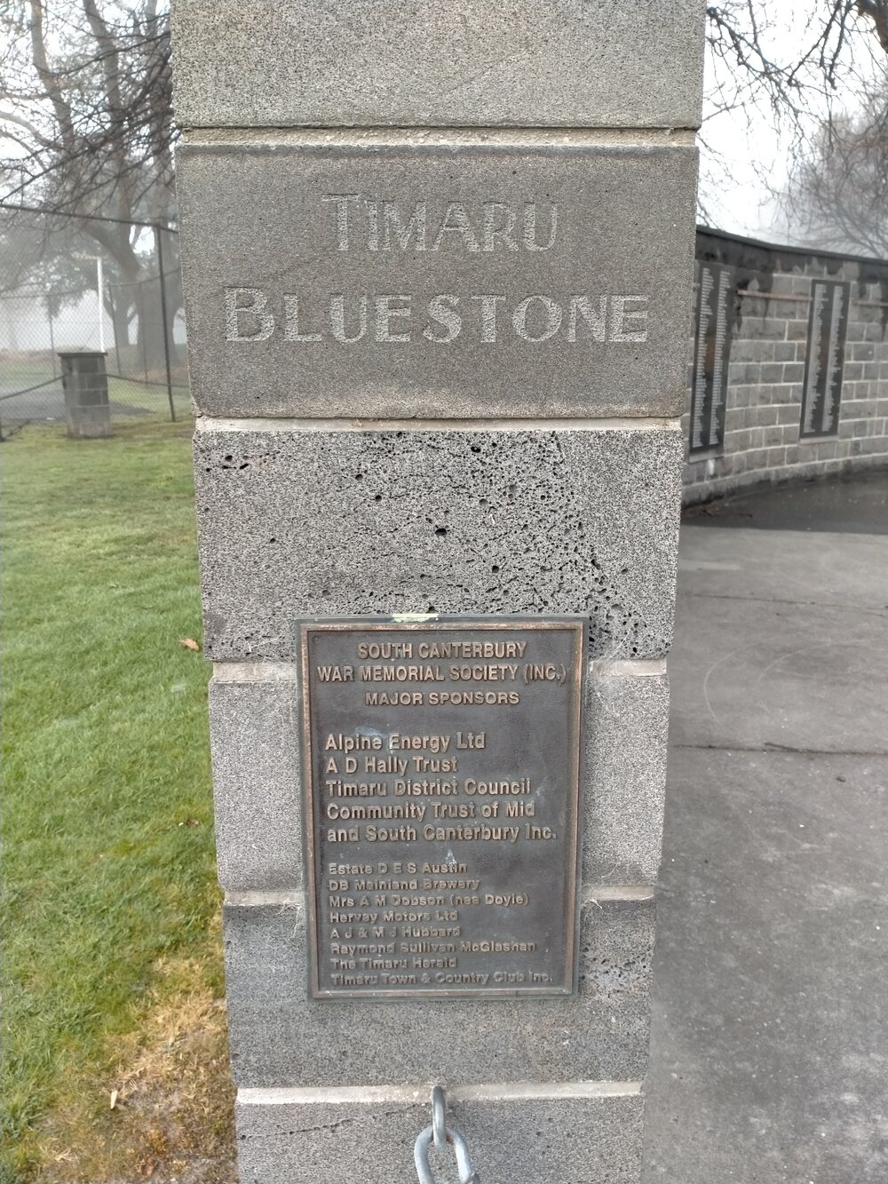 Timaru War Memorial Wall plaques