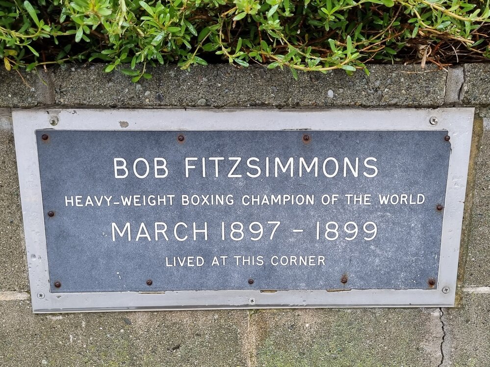 Bob Fitzsimmons residence plaque