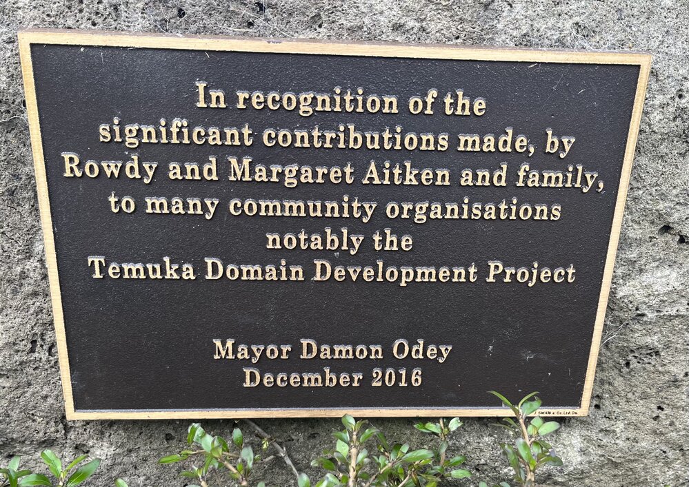 Aitken Family plaque