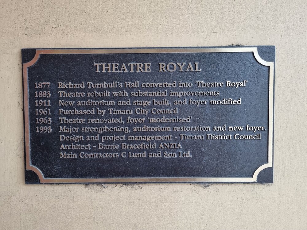 Theatre Royal timeline plaque