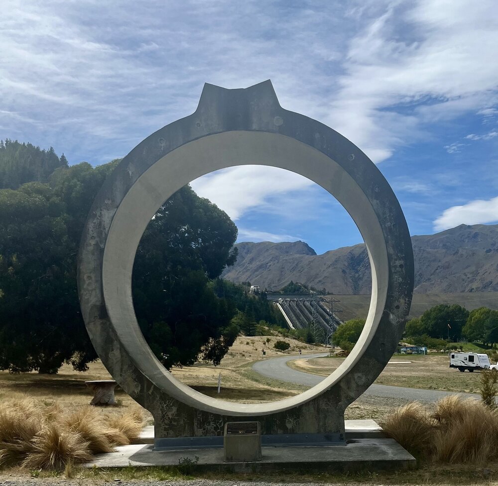 IPENZ plaque at Waitaki Dam