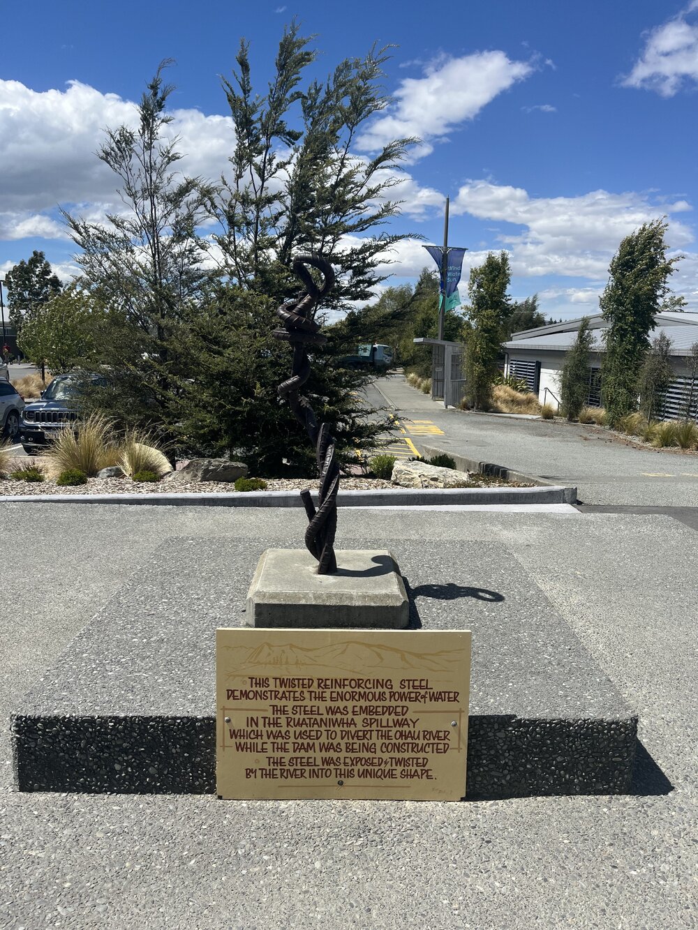 Twisted Reinforcing Steel from Ruataniwha Spillway