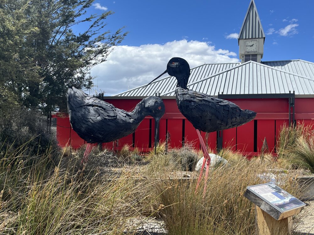 The Black Stilts sculpture, Twizel