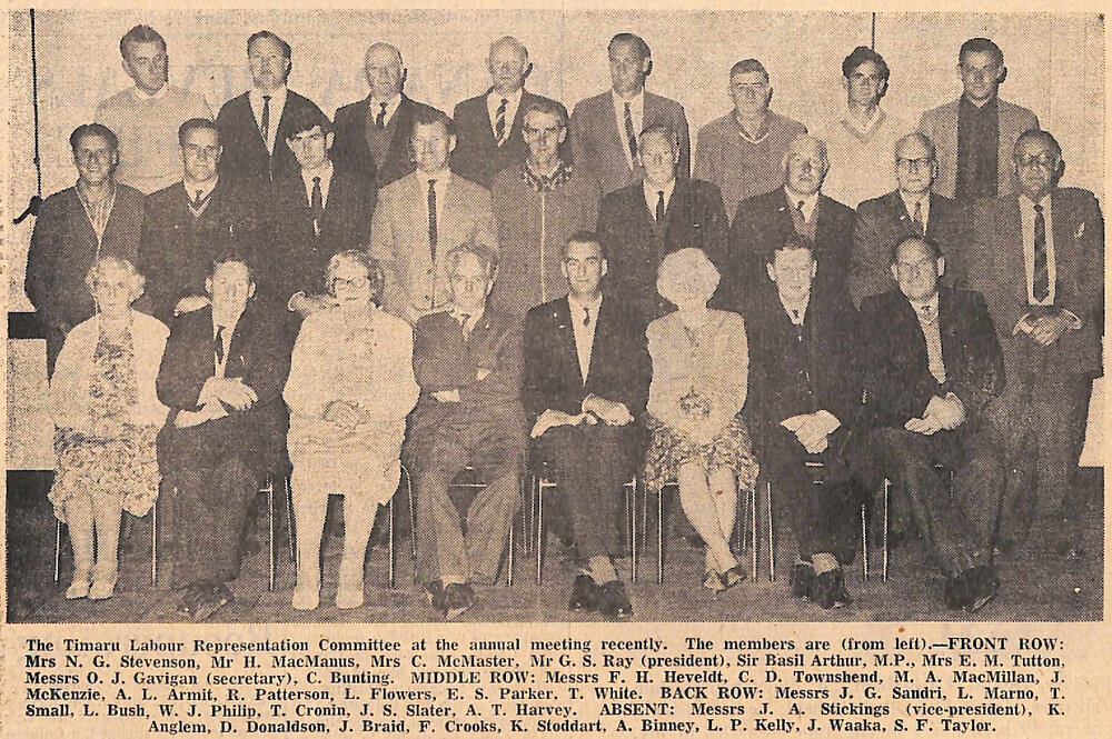 NZ Golden Jubilee: Timaru Labour Party Established In 1917