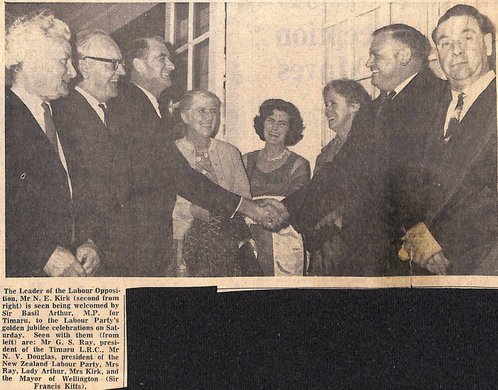 Timaru Labour Party Celebrates  Golden Jubilee