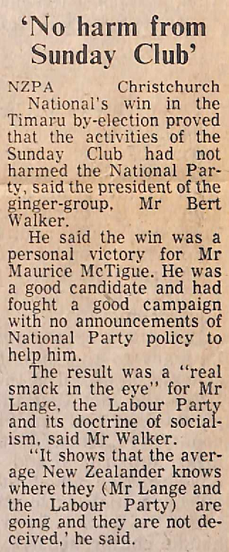  'No harm from Sunday Club'