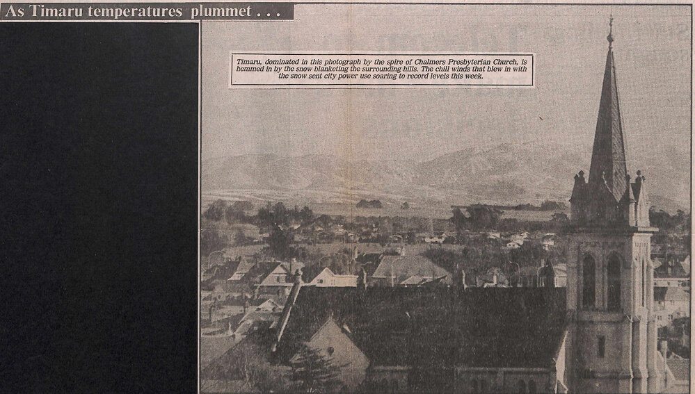 As Timaru temperatures plummet&hellip; Power use in city soars