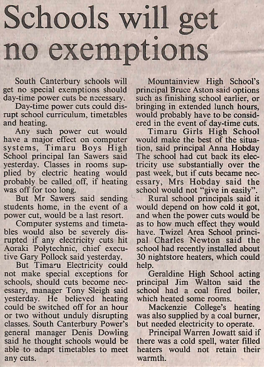 Schools will get no exemptions