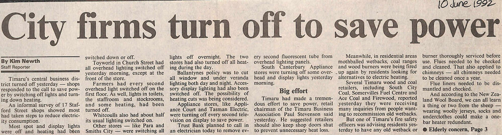 City firms turn off to save power