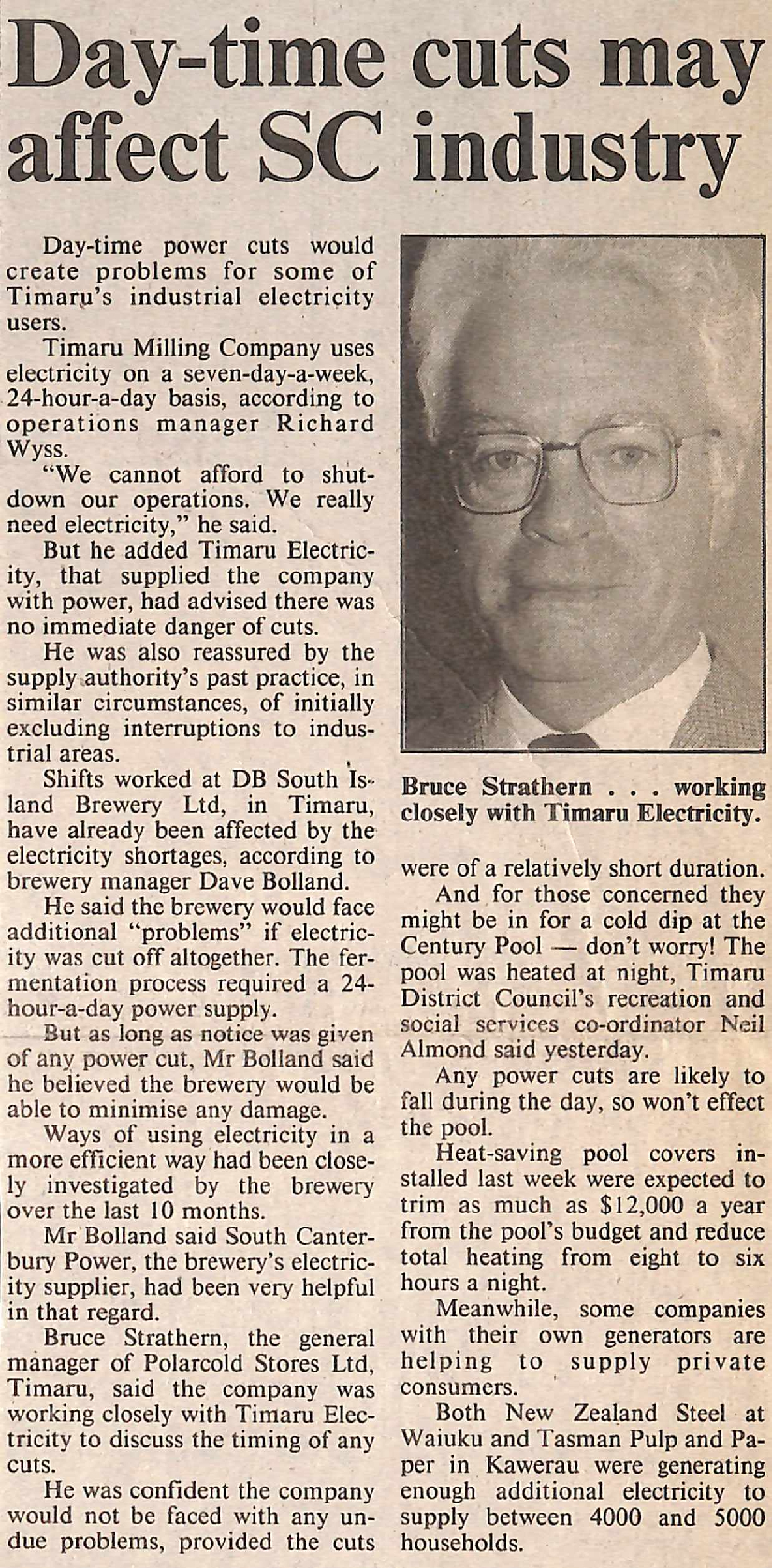 Day-time cuts make affect SC industry