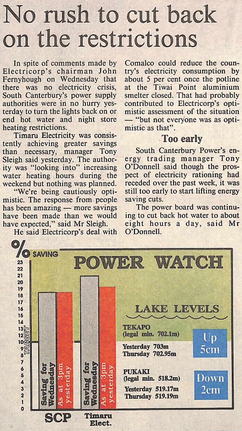 No rush to cut back on the restrictions