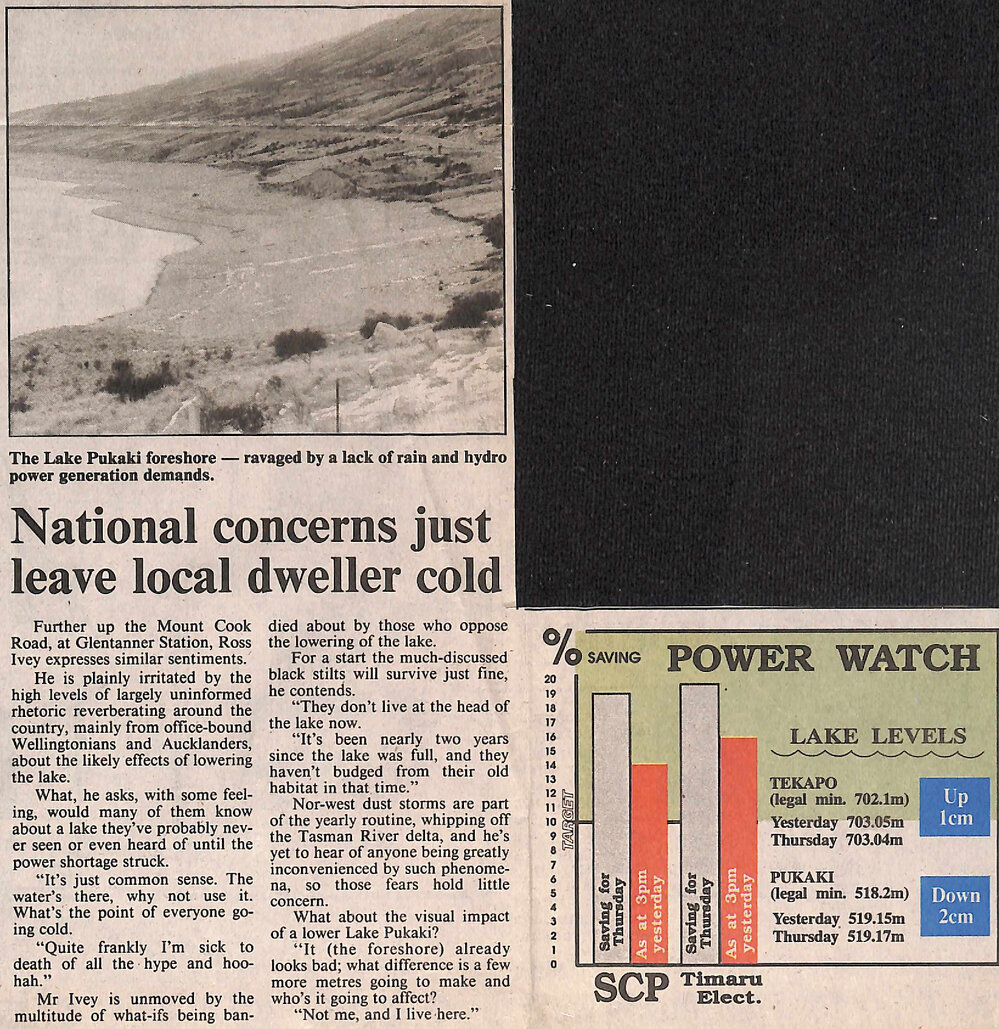 National concerns just leave local dweller cold