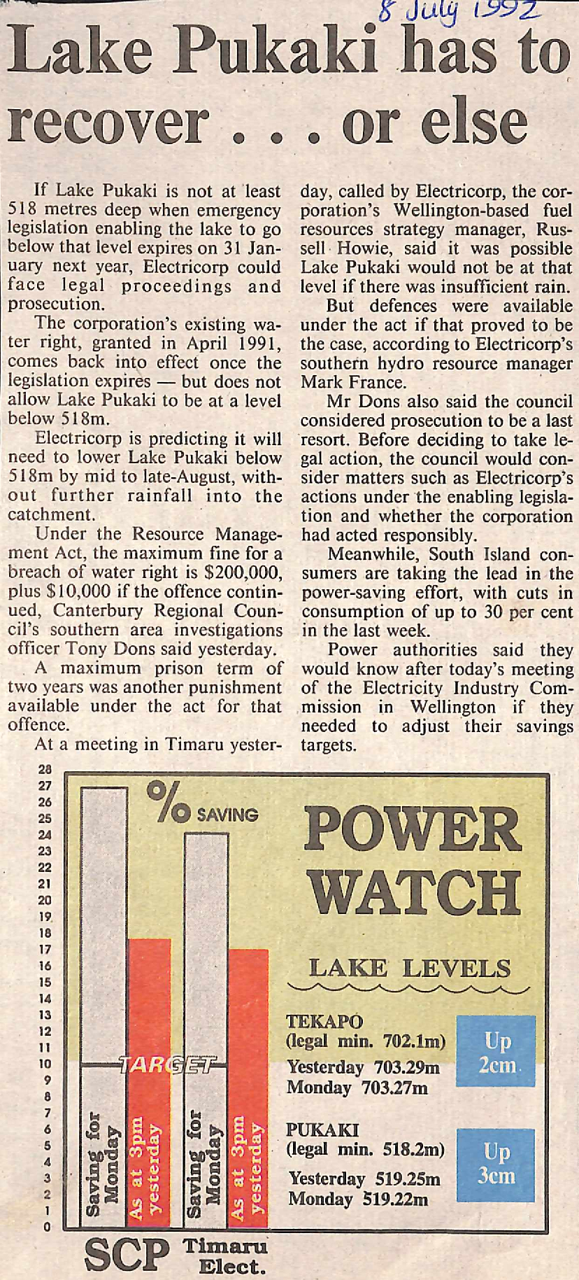 Lake Pukaki has to recover&hellip; or else