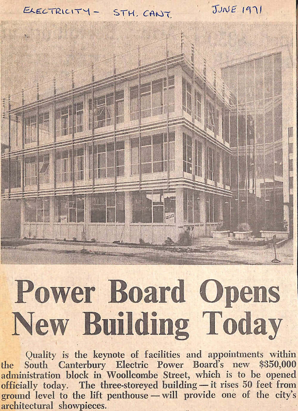 Power Board Opens New Building Today